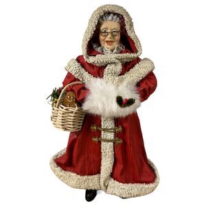 Clothique Possible Dreams 10" Mrs. Claus with Basket Vintage 1990